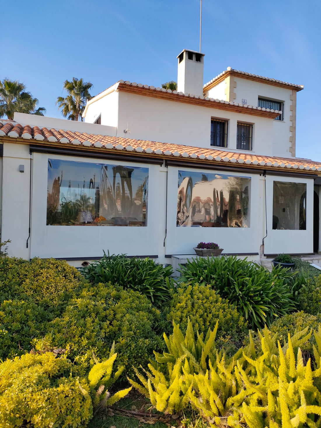 Toldos Bajantes Eros Blind con ventana